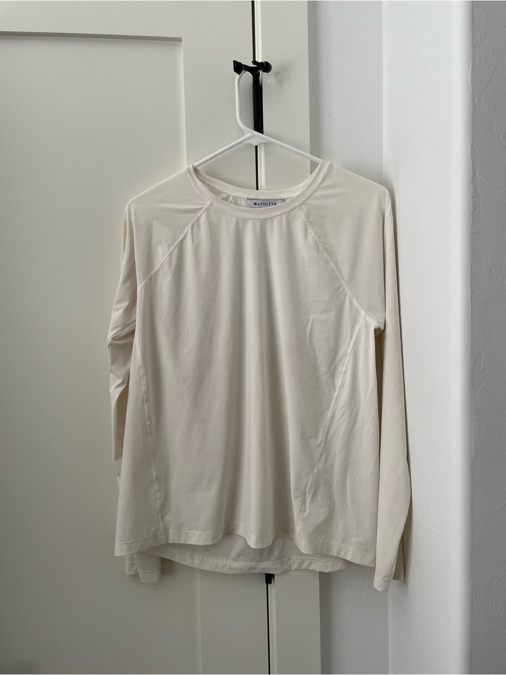 Athleta Long-Sleeve Crew Neck Shirt - White